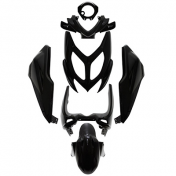 CARROSSERIE/CARENAGE SCOOT ADAPTABLE MBK 50 NITRO 2013>/YAMAHA 50 AEROX 2013> NOIR BRILLANT (KIT 7 PIECES) -P2R- 3700948054000
