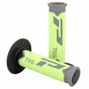 GRIP- PROGRIP OFF ROAD 788 TRIPLE DENSITY SPECIAL EDITION FLUO GREY/YELLOW FLUO/BLACK 115mm (PAIR) (CROSS/MX) 0801766077882