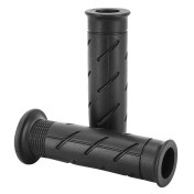 REVETEMENT POIGNEE DOMINO MOTO ON ROAD STYLE HONDA NOIR OPEN END 120mm (PAIRE) 8033900006461