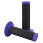 GRIP- PROGRIP OFF ROAD 708 TRIPLE DENSITY BLACK/BLUE 115mm ( LOCK ON) (SUPPLIED WITH 5 DIFFERENT THROTTLE CAMS) (PAIR) (CROSS/MX) 0801766091321