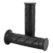 REVETEMENT POIGNEE DOMINO MOTO ON ROAD STYLE HONDA NOIR CLOSED END 120mm (PAIRE) 8033900001732