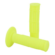 REVETEMENT POIGNEE DOMINO MOTO OFF ROAD 1150 JAUNE FLUO CLOSED END 120mm (PAIRE) 8033900019409