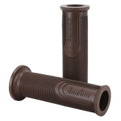 REVETEMENT POIGNEE DOMINO MOTO ON ROAD 6274 STYLE MARRON OPEN END 120mm (PAIRE) 8033900018426