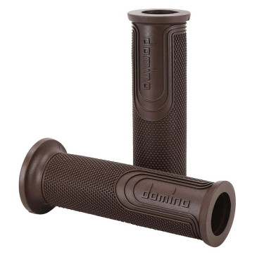 GRIP - DOMINO ORIGINAL- ON ROAD 6274 STYLE Brown OPEN END 120mm (PAIR) 8033900018426