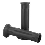 REVETEMENT POIGNEE DOMINO MOTO ON ROAD STYLE BMW NOIR OPEN END (POIGNEE CHAUFFANTE AVEC MOLETTE) 122mm (PAIRE) 8033900001015