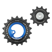 GALET DERAILLEUR AOPW TRIPEAK 12-18 DENTS CERAMIQUE 12x2V. SRAM AXS RED E1/FORCE E1 BLEU FONCE >2024 (JEU DE 2) (GARANTIE 4 ans) 4710243294192