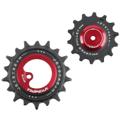 GALET DERAILLEUR AOPW TRIPEAK 14-18 DENTS CERAMIQUE 13x1V. SRAM AXS FORCE XPLR ROUGE (JEU DE 2) (GARANTIE 4 ans) 4710243295366