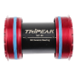 CUVETTE INTEGRE BOITIER FILETE ROUTE TRIPEAK 3en1 CERAMIQUE BOITE DE 86mm DIAM DE 47mm POUR AXE 24mm, 28.99mm, 30mm (COMPATIBLE SRAM DUB, ROTOR 3D, SHIMANO, COLNAGO, TREK, SEKA) -CUVETTE ROUGE- 470243293904