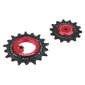 GALET DERAILLEUR AOPW TRIPEAK 14-18 DENTS CERAMIQUE 12x1V. SRAM T TYPE ROUGE (JEU DE 2) (GARANTIE 4 ans) 4710243292969