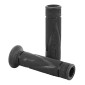 GRIP- PROGRIP ON ROAD 837 SINGLE DENSITY BLACK 122mm OPEN END (PAIR) (ROAD BIKE) 0801766085214