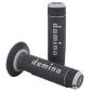 REVETEMENT POIGNEE DOMINO MOTO OFF ROAD A020 NOIR/GRIS CLOSED END 120-123mm (PAIRE) 8033900000223