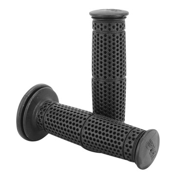 REVETEMENT POIGNEE PROGRIP MOTO OFF ROAD 714 RALLY SIMPLE DENSITE NOIR CLOSED END 125mm (PAIRE) 0801766020734