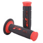 GRIP - PROGRIP OFF ROAD 791 DUAL DENSITY- RED/BLACK 115mm (PAIR) (CROSS/MX) 0801766028150