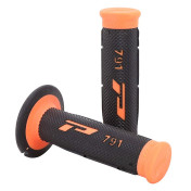 GRIP - PROGRIP OFF ROAD 791 DUAL DENSITY- ORANGE FLUO/BLACK 115mm (PAIR) (CROSS/MX) 0801766077776