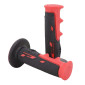 GRIP- PROGRIP OFF ROAD 797 DUAL DENSITY RED/BLACK 115mm (PAIR) (CROSS/MX) 0801766072979