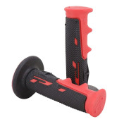 GRIP- PROGRIP OFF ROAD 797 DUAL DENSITY RED/BLACK 115mm (PAIR) (CROSS/MX) 0801766072979