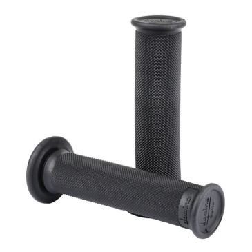 GRIP - DOMINO BLACK - universal for trial - CLOSE END - LONG 123 to 126mm (PAIR) -DOMINO- 8033900011076