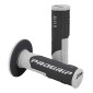 REVETEMENT POIGNEE PROGRIP MOTO OFF ROAD 801 DOUBLE DENSITE BASE GRIS/NOIR CLOSED END 115mm (CROSS/MX) (PAIRE) 0801766033031