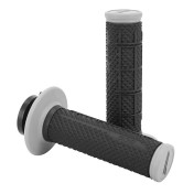 REVETEMENT POIGNEE PROGRIP MOTO OFF ROAD 809 SIMPLE DENSITE GRIS/NOIR CLOSED END 115mm (AVEC LOCK ON - LIVRER AVEC 7 EMBOUTS 2T ou 4T) (CROSS/MX) (PAIRE) 0801766034014