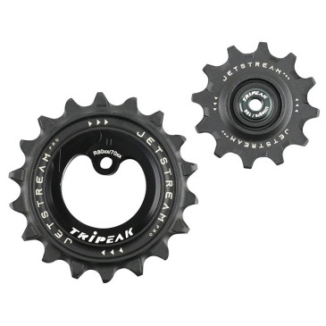 GALET DERAILLEUR AOPW TRIPEAK 12-18 DENTS CERAMIQUE 11x2V. SHIMANO ULTEGRA R8000GS / 105 R7000GS NOIR (JEU DE 2) (GARANTIE 4 ans) 4710243287941