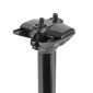 TIGE DE SELLE VTT TELESCOPIQUE SWITCH SW-80 ALU NOIR DIAM. 27.2 L380mm (REGLAGE PAR CABLE INTERNE DEBATTEMENT 80mm) FIXATION CINTRE 8013271334363