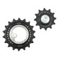 GALET DERAILLEUR AOPW TRIPEAK 12-18 DENTS CERAMIQUE 12x2V. SRAM AXS RED E1/FORCE E1 ARGENT >2024 (JEU DE 2) (GARANTIE 4 ans) 4710243294277
