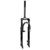 FOURCHE VTT 24 " M-W A SUSPENSION ACIER RESSORT/ELASTOMERE NOIR DEB. 50mm PIVOT (220/130MM) FILETE 1"-22,2 INTERIEUR (MONTAGE DISQUE + V-BRAKE) 3667385003735