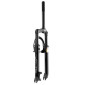 FOURCHE VTT 24 " M-W A SUSPENSION ACIER RESSORT/ELASTOMERE NOIR DEB. 50mm PIVOT (220/130MM) FILETE 1"-22,2 INTERIEUR (MONTAGE DISQUE + V-BRAKE) 3667385003735