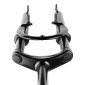 FOURCHE VTT 24 " M-W A SUSPENSION ACIER RESSORT/ELASTOMERE NOIR DEB. 50mm PIVOT (220/130MM) FILETE 1"-22,2 INTERIEUR (MONTAGE DISQUE + V-BRAKE) 3667385003735