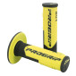 GRIP- PROGRIP OFF ROAD 801 DUAL DENSITY BASE BLACK/YELLOW 115mm (PAIR) (CROSS/MX) 0801766032980