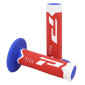 GRIP- PROGRIP OFF ROAD 788 TRIPLE DENSITY SPECIAL EDITION WHITE/RED/BLUE 115mm (PAIR) (CROSS/MX) 0801766069351
