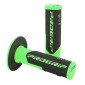 GRIP- PROGRIP OFF ROAD 801 DUAL DENSITY FLUO GREEN/BLACK 115mm (PAIR) (CROSS/MX) 0801766065544