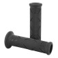 GRIP- PROGRIP ON ROAD 717 DUAL DENSITY BLACK/BLACK 122mm OPEN END (PAIR) (ROAD BIKE) 0801766084590