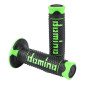 REVETEMENT POIGNEE DOMINO MOTO OFF ROAD A260 NOIR/VERT CLOSED END 120mm (PAIRE) 8033900034075
