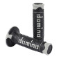 REVETEMENT POIGNEE DOMINO MOTO OFF ROAD A260 NOIR/GRIS CLOSED END 120mm (PAIRE) 8033900034082
