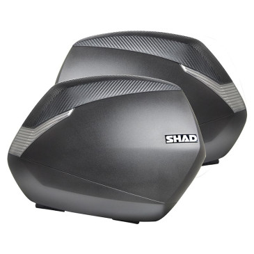 VALISE LATERALE/SIDE-CASE SHAD SH36 36L CARBONE (fixation 3P SYSTEM vendue séparément) (D0B36200) (PAIRE) 8430358665170