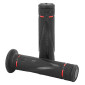 GRIP- PROGRIP ON ROAD 838 DUAL DENSITY RED/BLACK 122mm CLOSED END (PAIR) (ROAD BIKE) 0801766000309
