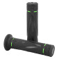 GRIP- PROGRIP ON ROAD 838 DUAL DENSITY GREEN/BLACK 122mm CLOSED END (PAIR) (ROAD BIKE) 0801766000323