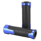 GRIP "NO SLIP" FOR MOTORBIKE -FOR YAMAHA 700 MT-07 ANODIZED BLUE (PAIR) -AVOC- 3700948235249