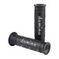 GRIP - DOMINO ORIGINAL- ON ROAD A250 BLACK/GREY OPEN END (PAIR) 120-125 mm. 8033900005488