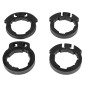 GRIP- DOMINO ORIGINAL- OFF ROAD D100 RED - CLOSED END/LOCK ON (116-125mm) (supplied with 4 rings) (PAIR)) 8033900016064