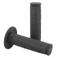 REVETEMENT POIGNEE PROGRIP MOTO OFF ROAD 802 DOUBLE DENSITE CARBON GEL BASE NOIR/CARBONE CLOSED END 118mm (CROSS/MX) (PAIRE) 0801766029744