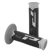 REVETEMENT POIGNEE PROGRIP MOTO OFF ROAD 788 TRIPLE DENSITE BASE COLOR GRIS /NOIR/GRIS FONCE CLOSED END 115mm (CROSS/MX) (PAIRE) 0801766007957