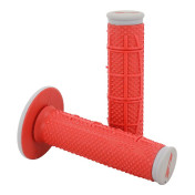 REVETEMENT POIGNEE PROGRIP MOTO OFF ROAD 802 DOUBLE DENSITE SOFT TOUCH GRIS/ROUGE CLOSED END 118mm (CROSS/MX) (PAIRE) 0801766031648
