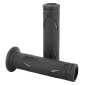 REVETEMENT POIGNEE PROGRIP MOTO ON ROAD 718 DOUBLE DENSITE NOIR/GRIS OPEN END 122mm (PAIRE) 0801766034311