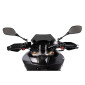 PARE-BRISE/SAUTE VENT MAXISCOOTER POUR PEUGEOT 400 XP ALLURE/GP 2023> FUME FONCE (H350 mm - L 345 mm) -MALOSSI- 3667385002868