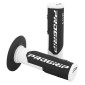 GRIP- PROGRIP OFF ROAD 801 DUAL DENSITY BASE WHITE/BLACK 115mm (PAIR) (CROSS/MX) 0801766007056