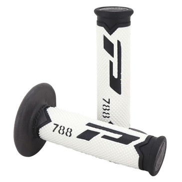 GRIP- PROGRIP OFF ROAD 788 TRIPLE DENSITY SPECIAL EDITION BLACK/WHITE/TITANIUM 115mm (PAIR) (CROSS/MX) 0801766067876
