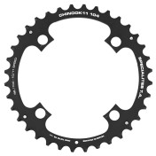 CHAINRING FOR MTB - 4 Arms- DOUBLE/TRIPLE 36T.Ø 104 -OUTER- CHINOOK ALUMINIUM BLACK- TA FOR SHIMANO / SRAM / RACE FACE / FSA 10/11 SPEED-.. COMPATIBLE IN MID POSITION FOR TRIPLE 3662458000734