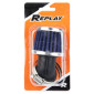 FILTRE A AIR REPLAY KN SMALL FC CHROME FIXATION COUDEE 90° DIAM 35/28 (GRILLE BLEU) 3700948036006